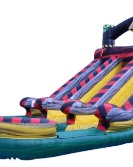 15ft dual hazard water slide