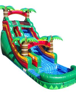 15ft green breeze water slide