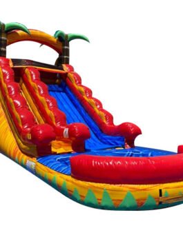 15ft red hot water slide