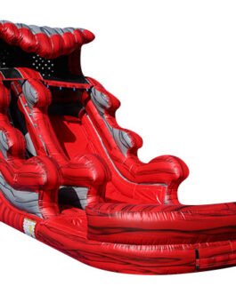 15ft red hot water slide