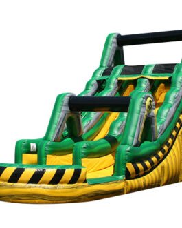 18ft dual ln hazard water slide