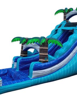 18FT LIGHT BLUE TIDAL WATERSLIDE