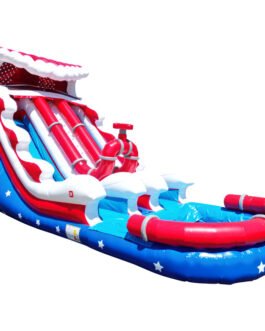 18ft Patriotic Hydro Blaster Water Slide