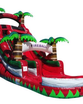 18ft red fireball water slide