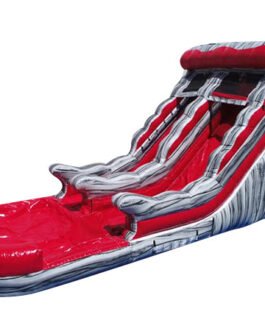 18ft red wave water slide