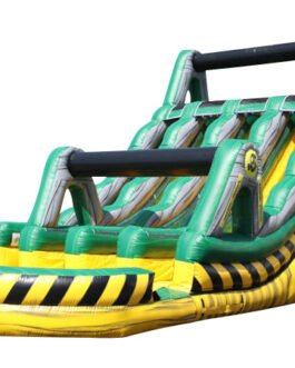 18ft triple lane hazard water slide