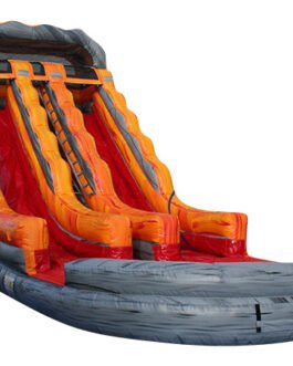 19ft. dual lava water slide