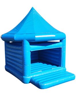 blue wedding bounce house