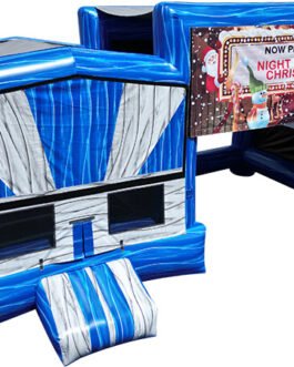 Canopy Bounce House with Projector Screen – Blue Marble