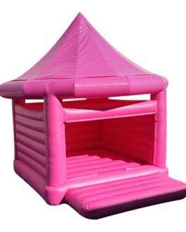 pink wedding bounce house